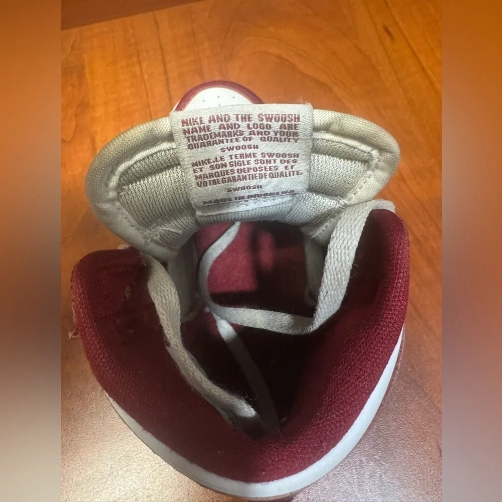 Nike Kids' Maroon and White Sneakers
